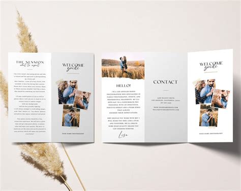 Photography Flyer Template Canva Photoshop Pamphlet Photography