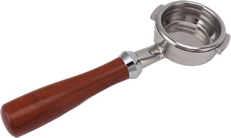 Amazon Coffee Bottomless Portafilter Ergonomic Detachable Solid Wood Bottomless Naked