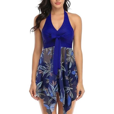 Maillot de Bain Femmes Bikini à Jupette Taille S Jupe en Maille Confortable et Élégant