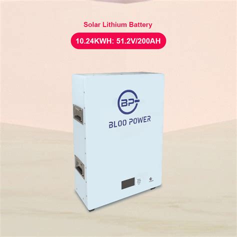 Bloopower Ah Ah Lifepo Lithium Charger For Solar Wall System Pv