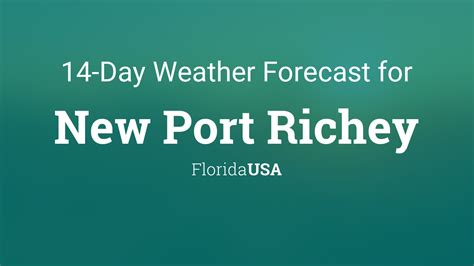 New Port Richey, Florida, USA 14 day weather forecast