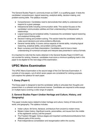 Upsc Syllabus Pdf