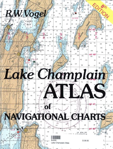 Lake Champlain Atlas Of Navigational Charts Watermastershop