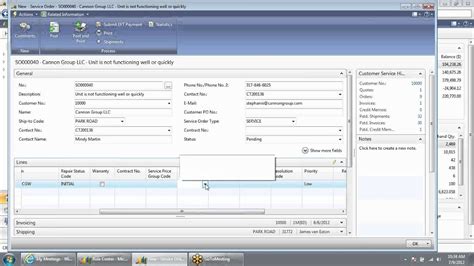 Microsoft Dynamics Nav Service Order Entry Solution Systems Inc