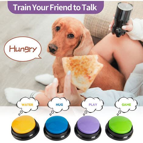 Boutons De Chien Enregistrables Pour La Communication Buzzer D