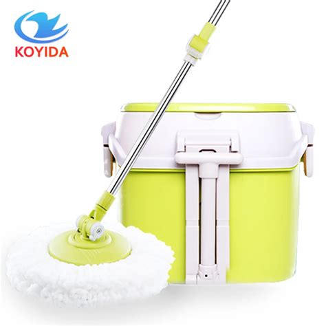 Koyida Dual Drive Household Mop Bucket Stainless Steel Mops Magic Spin