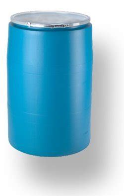 Plastic Drum With Lid 30 Gallon Open Top Blue Atelier Yuwa Ciao Jp