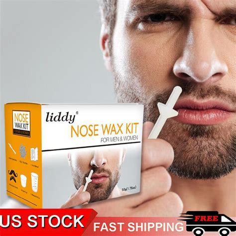 Seaazqurtles Liddy Nose Ear Hair Removal Wax Kit Painless And Easy Mens Best Waxing Nasal V2x7