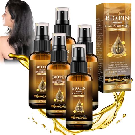 Ibealee Biotin Hair Growth Spray Serum Thickening Herbal Anti Loss Serum Women Men Loss 1 Pcs