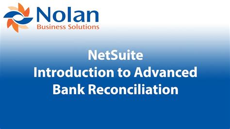 Introduction To Advanced Bank Reconciliation YouTube