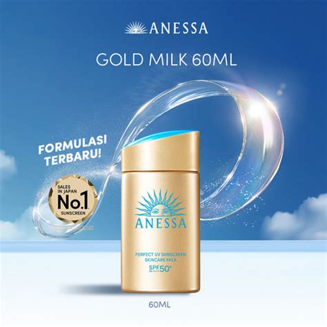 Jual Anessa Perfect UV Sunscreen Skin Care Milk SPF 50 PA 60ml