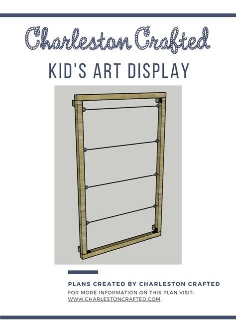 Kid’s Art Display Woodworking PDF Plans – CharlestonCrafted