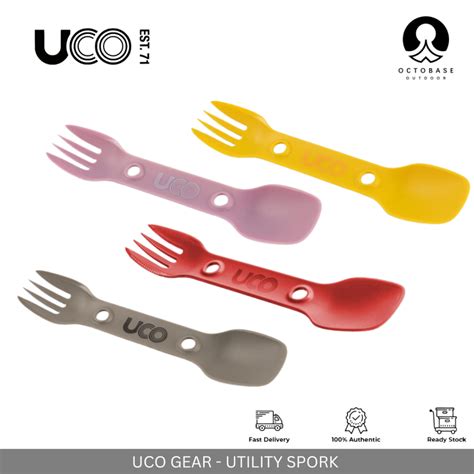 Uco Gear Utility Spork Spoon Fork In Set For Outdoor Camping