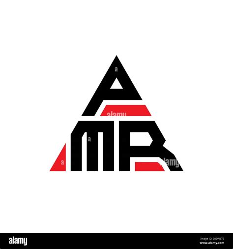 Pmr Triangle Letter Logo Design With Triangle Shape Pmr Triangle Logo