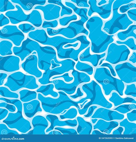 Textura Del Agua Fondo De Textura De Agua Azul En Ilustración Vectorial Ilustración Del Vector