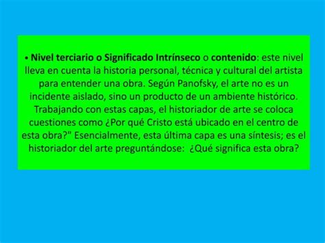 Teorias Del Arte Panofsky Ppt