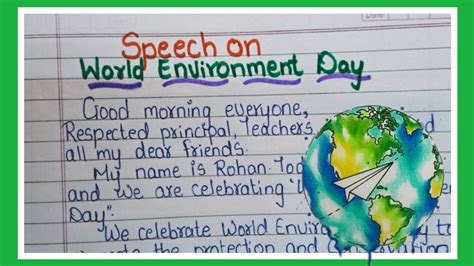 Speech On World Environment Day10 Lines Speech On World Environment