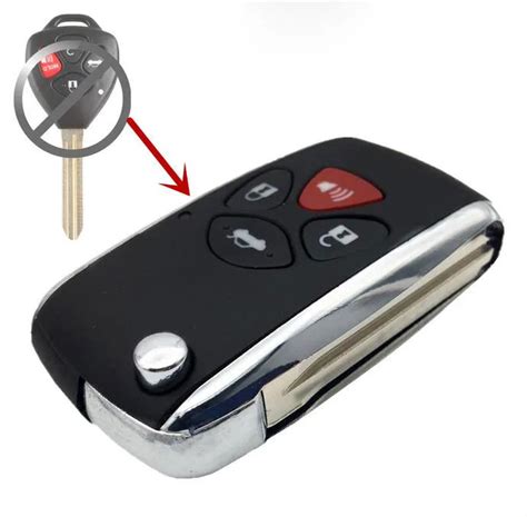 Buttons Modified Replacement Flip Floding Remote Key Shell Case Car