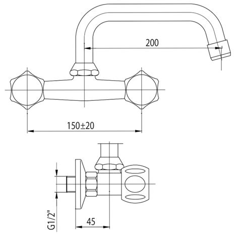 Valvex Class Bateria Umywalkowa Cienna Chrom