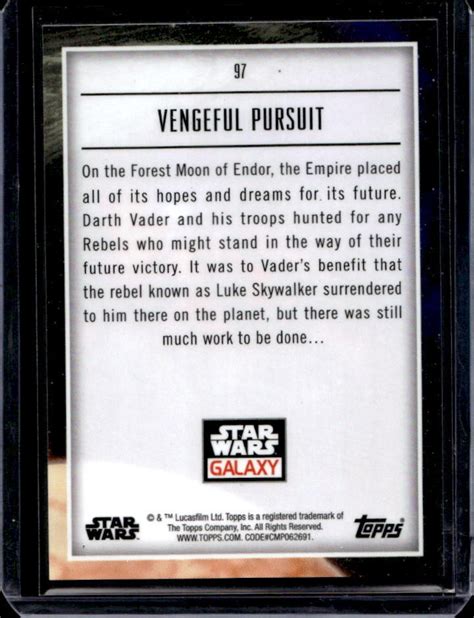 2023 Topps Star Wars Galaxy Chrome Vengeful Pursuit Mojo Refractor 08