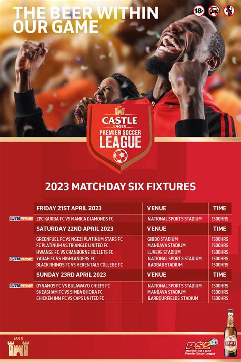 Castle Lager Psl Zw On Twitter Castle Lager Psl Fixtures To Look