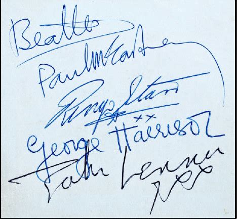 Beatles Autographs - Autograph Live