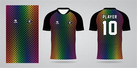 Colorful Football Jersey Sport Design Template 13687155 Vector Art At