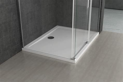 Buy Durovin Bathrooms L Shape Rectangular Frameless Shower Enclosure