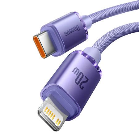 Baseus W M Crystal Shine Usb C To Lightning Cable Purple Reviews