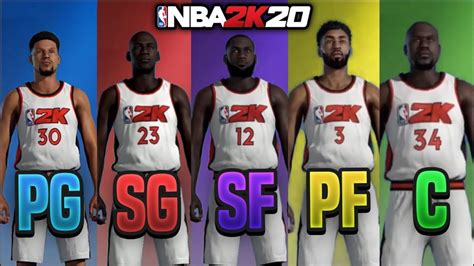 BEST BUILD FOR EVERY POSITION IN NBA 2K20 NBA 2K20 BEST ARCHETYPE