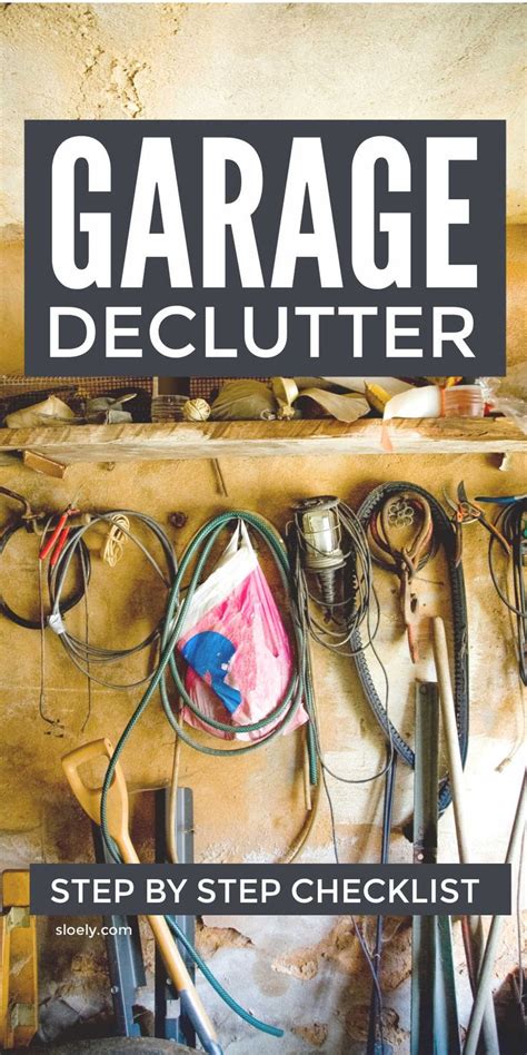 Declutter Your Garage Easily Declutter Garage Declutter Declutter Checklist