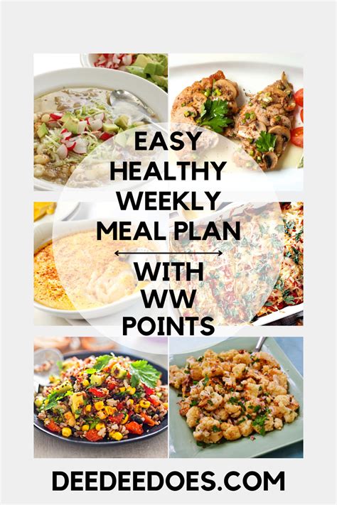 Easy Healthy Weekly Family Meal Plan (Week of 11/6/23)