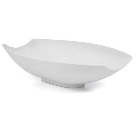 Saladeira De Melamina 46X31Cm Oval Branca Ref Gx5329 Marcamix