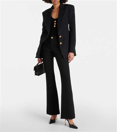 Virgin Wool Blazer In Black Balmain Mytheresa