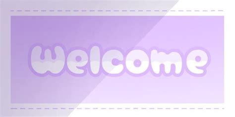 The Word Welcome Is Cut Out From Paper And Placed In Front Of A Purple