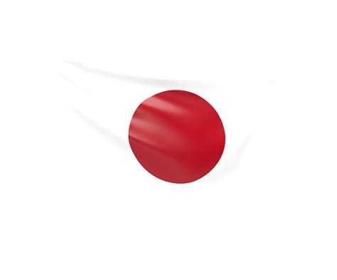 Waving Flag Of Japan D Render Png