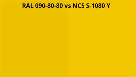 Ral 090 80 80 Vs Ncs S 1080 Y Ral Colour Chart Uk