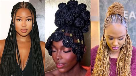 2024 Latest Braiding Hairstyles 🥰🦋🔥 Viral Cornrows Compilation For African Ladies Youtube