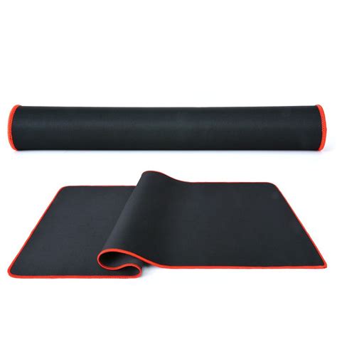 Mousepad Gamer Speed Borda Preto Ou Vermelho Costurada X X Cm