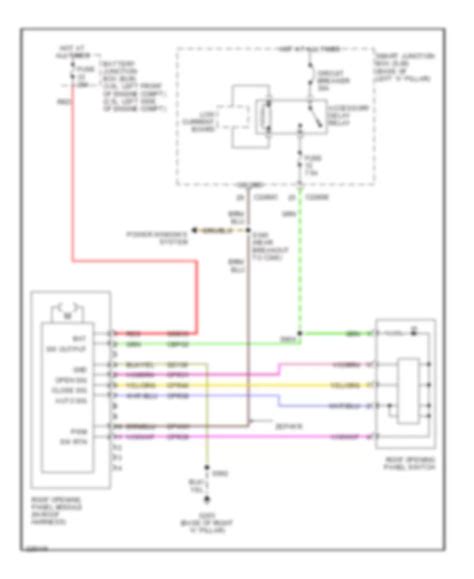 Power Topsunroof Ford Fusion Sel 2006 System Wiring Diagrams Wiring Diagrams For Cars