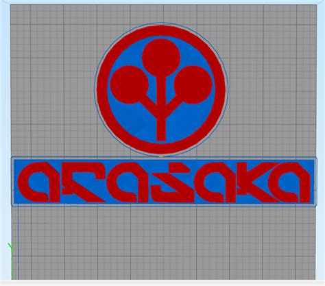 3D Printed CYBERPUNK 2077 ARASAKA LOGO by FJV3d | Pinshape