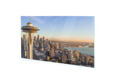 Obraz Na Szkle Homeprint Panorama Seattle O Zachodzie X Cm