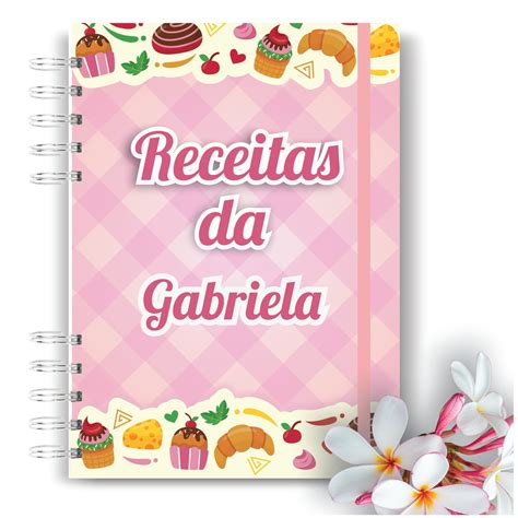 Caderno De Receitas Completo Personalizado Nome Elo