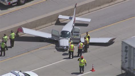 3 Injured After Small Plane Makes Emergency Landing On I 355 Wgn Tv