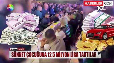 Aşiretin sünnet düğününde rekor 12 milyon 550 bin TL para takıldı