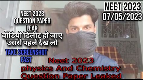 Neet Question Paper Leaked Neet Physics Questions Neet