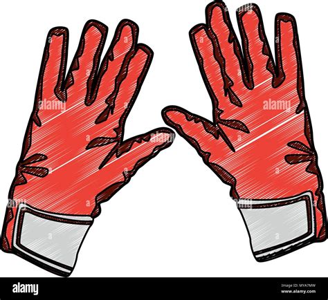 Goalkeeper Glove Isolated Scribble Stock Vector Image And Art Alamy