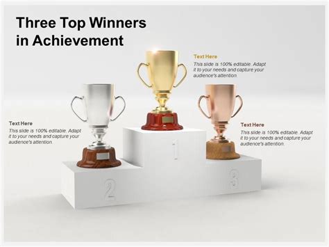 Three Top Winners In Achievement Powerpoint Templates Backgrounds