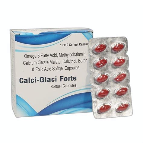 Omega Fatty Acids Methylcobalamin Calcitriol Boron Folic Acid Softgel