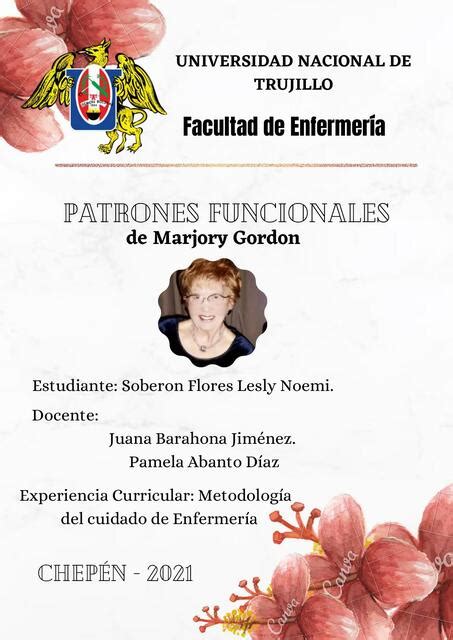 Patrones Funcionales De Marjory Gordon Abc Udocz